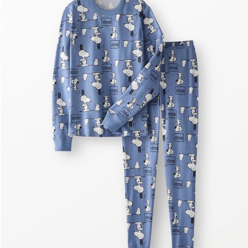 Hanna Andersson Blue Snoopy Pajama Set